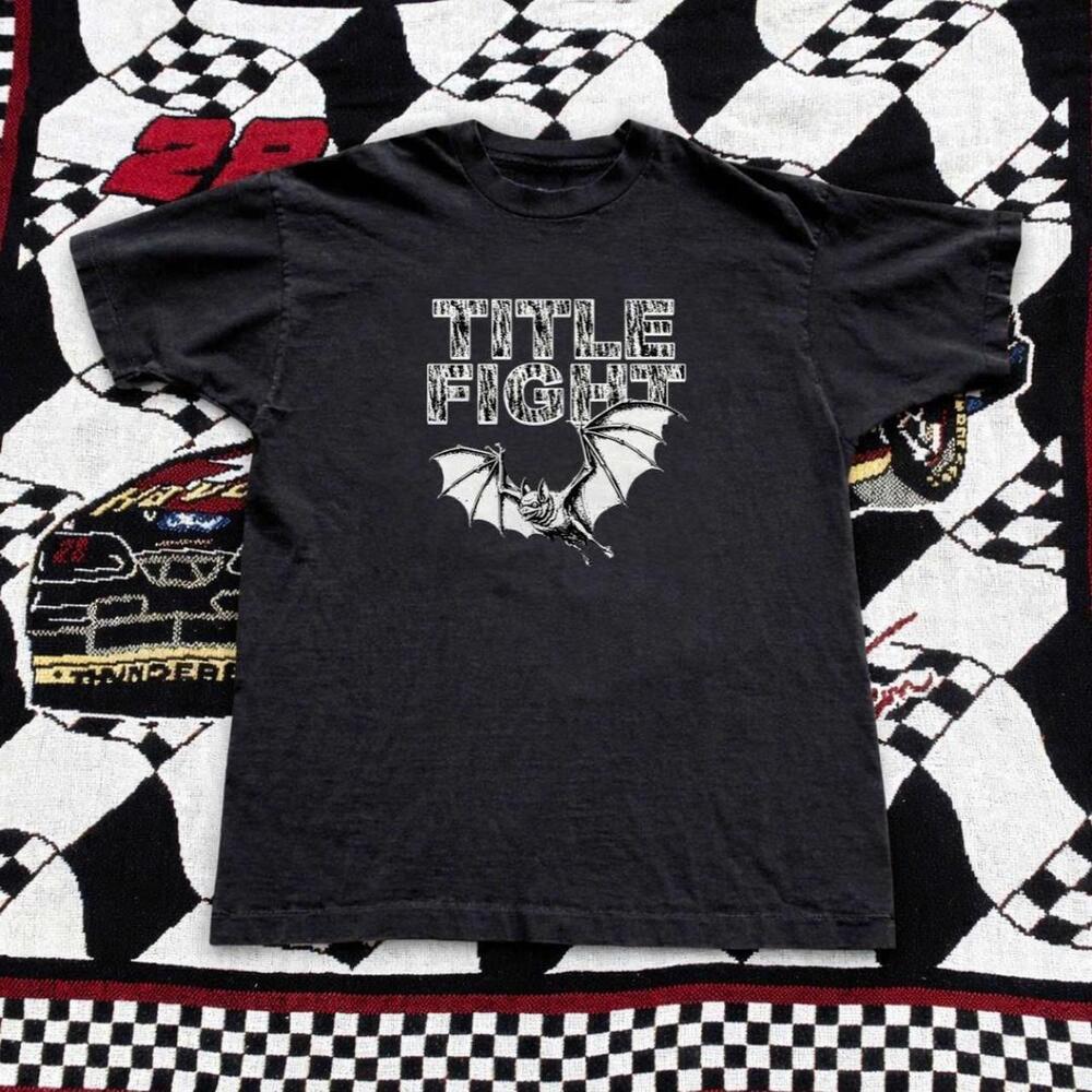 Black T Shirt With Time The Prowler Design Featuring A Bat And Skull